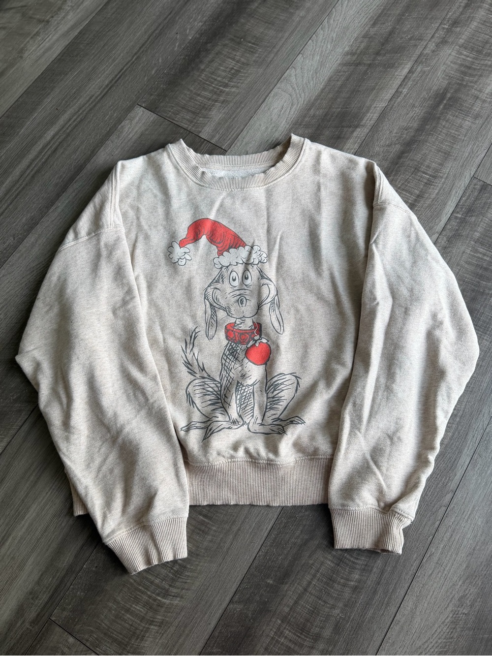 American Eagle Grinch Max Graphic Relaxed Crew Neck Sweatshirt Women’s Sz S